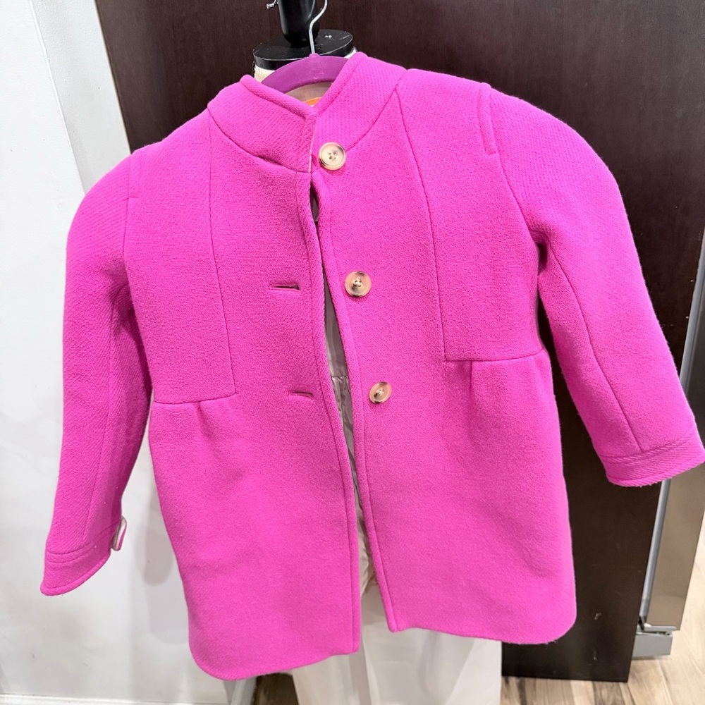 Crewcuts Vibrant Pink Pea Coat for Kids